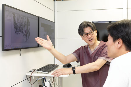 強い歯ぎしり・食いしばりがある場合を検討する診療イメージ
